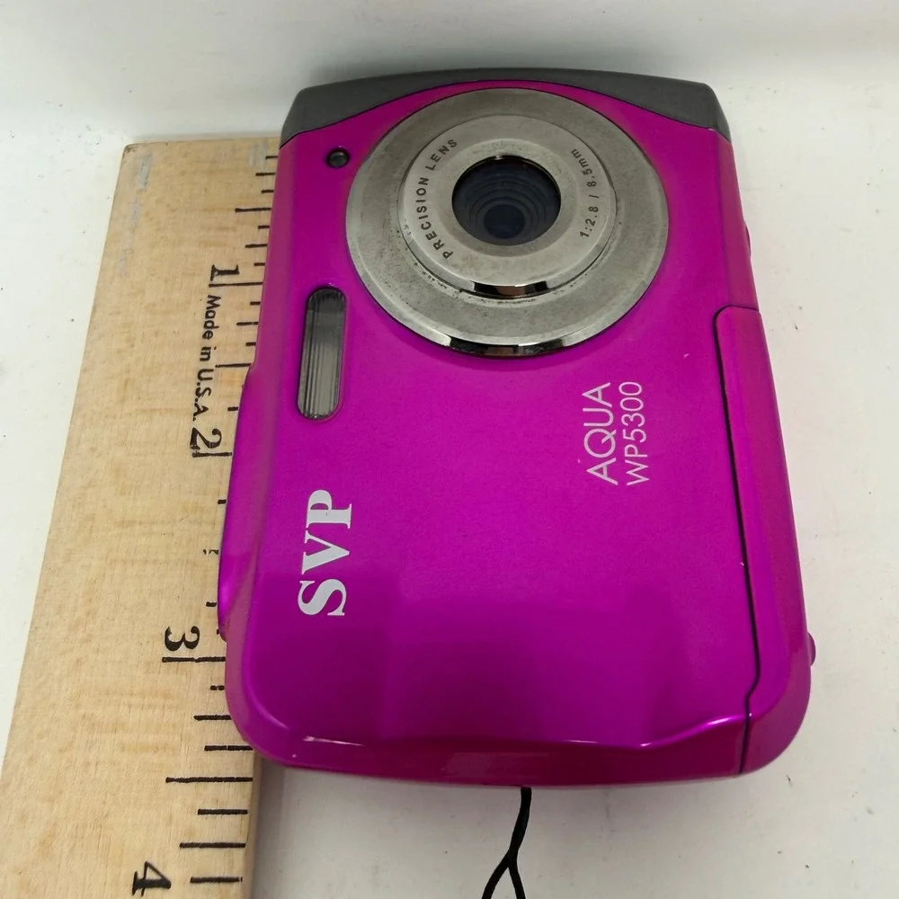 SVP Aqua WP5300 Digital Camera Pink Parts Only Not Working 2.5 Inch LTPS Display
